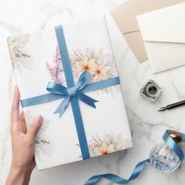 Papel De Presente Floral Bridal