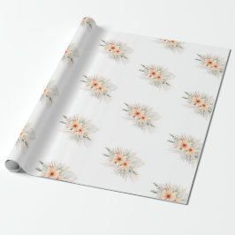 Papel De Presente Floral Bridal