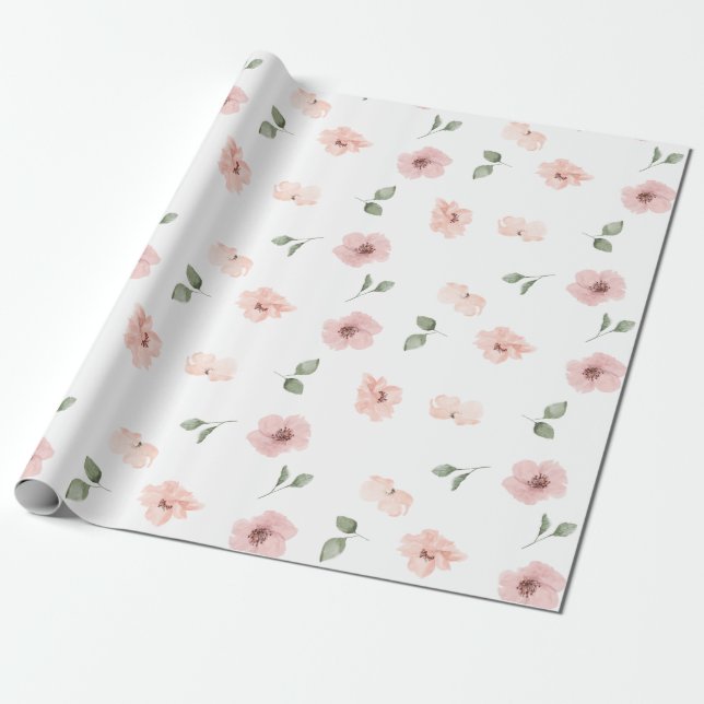 Papel De Presente Floral core (Desenrolado)