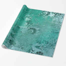 Papel De Presente Floral Damask Vintage Envelhecido