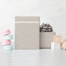 Papel De Presente Floral Disperso