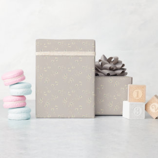 Papel De Presente Floral Disperso