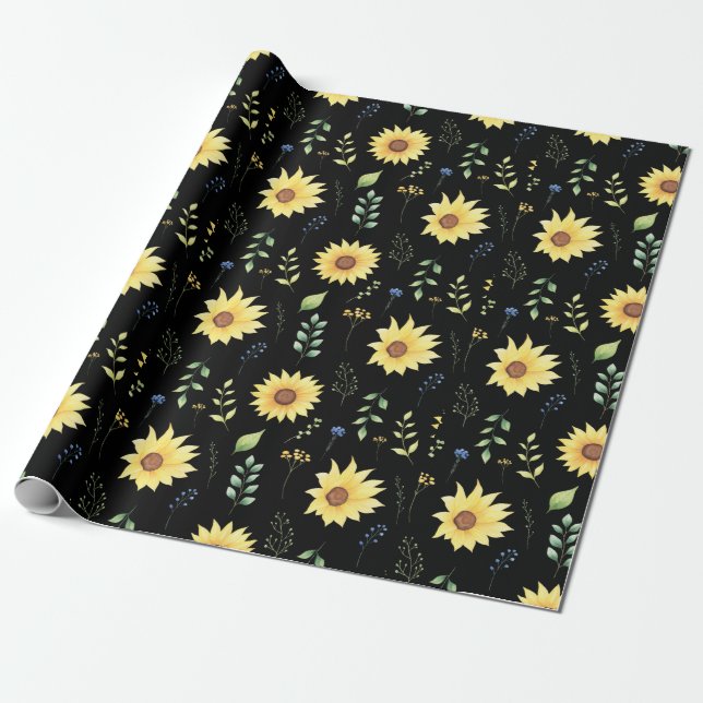 Papel De Presente Floral E Glamor - Primavera (Desenrolado)