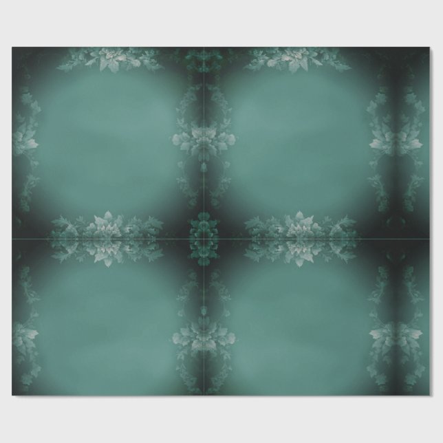 Papel De Presente Floral escuro (Aberto)