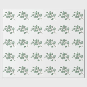 Papel De Presente Floral Eucalyptus