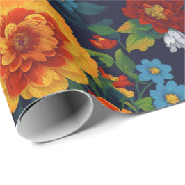 Papel De Presente Floral Fantasy All Occasion Classic