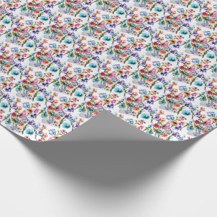 PAPEL DE PRESENTE FLORAL LUNÁTICO IMPRESSIONANTE