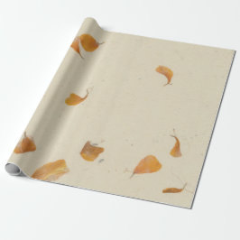 Papel De Presente Floral Natural Creamia Terra Poppes Petals Mulberr