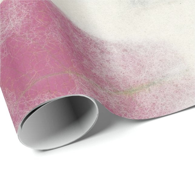 Papel De Presente Floral Natural Grungy Shabby Earth Rosa Mulberry (Ponta do rolo)