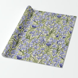 Papel De Presente Floral Pattern Bluebell Flowers