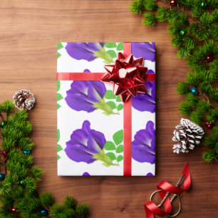 Papel de Presente Floral Purple Bloom