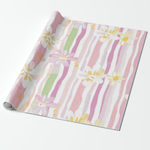 Papel De Presente Floral Retro Pastel (9)