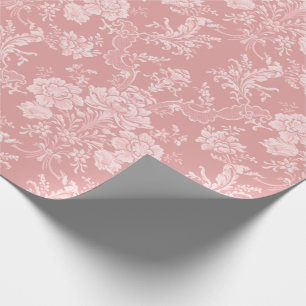 Papel De Presente Floral Romântico-Imagem-Pastel-Rosa