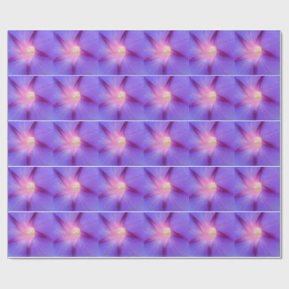 Papel De Presente Floral Roxo