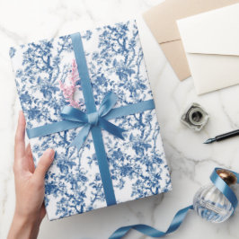 Papel De Presente Floral Toile Elegance