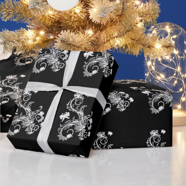 Papel De Presente Floral Vintage (Feriados)