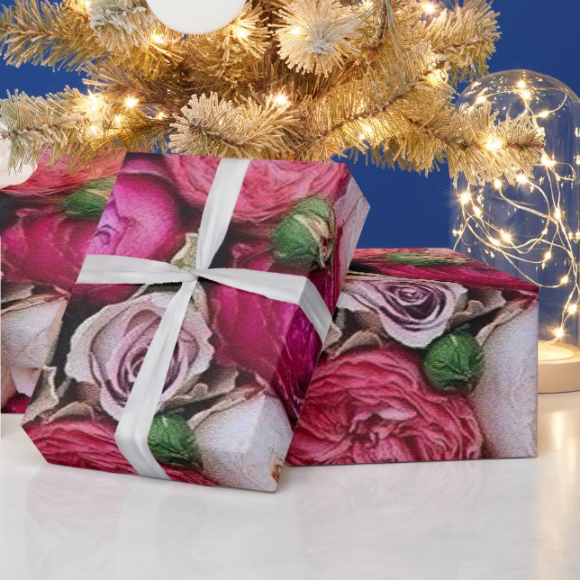 Papel De Presente Floral Vintage (Feriados)