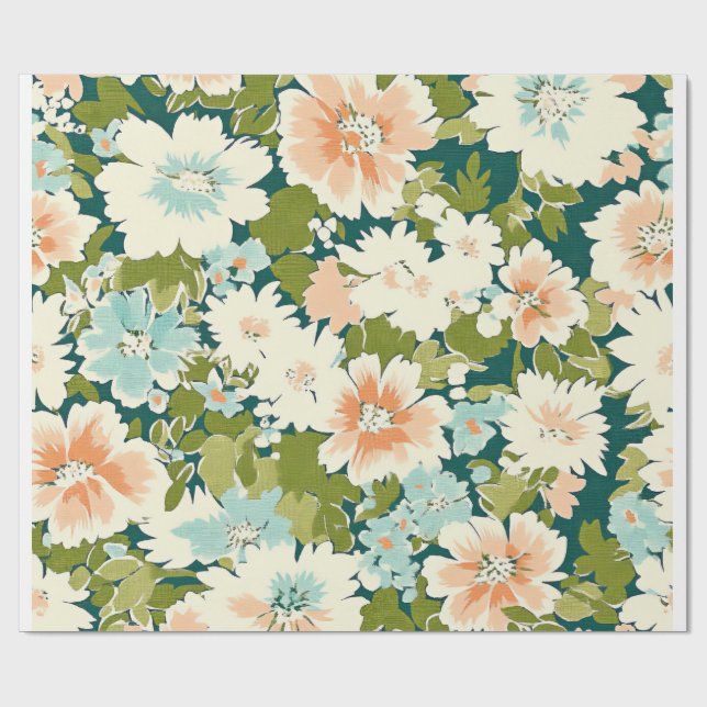Papel De Presente Floral Wrap Elegance (Aberto)