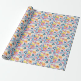 Papel De Presente Floral Wrapping Paper
