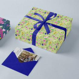 Papel De Presente Floral Wrapping paper green for her