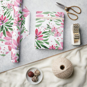 Papel De Presente Flores Bloom Arte Original