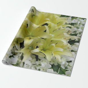 Papel De Presente flores coloridas,     gnomo de jardim,     cala l