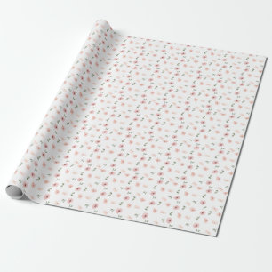 Papel De Presente Flores de Campo Cottage Floral Doce