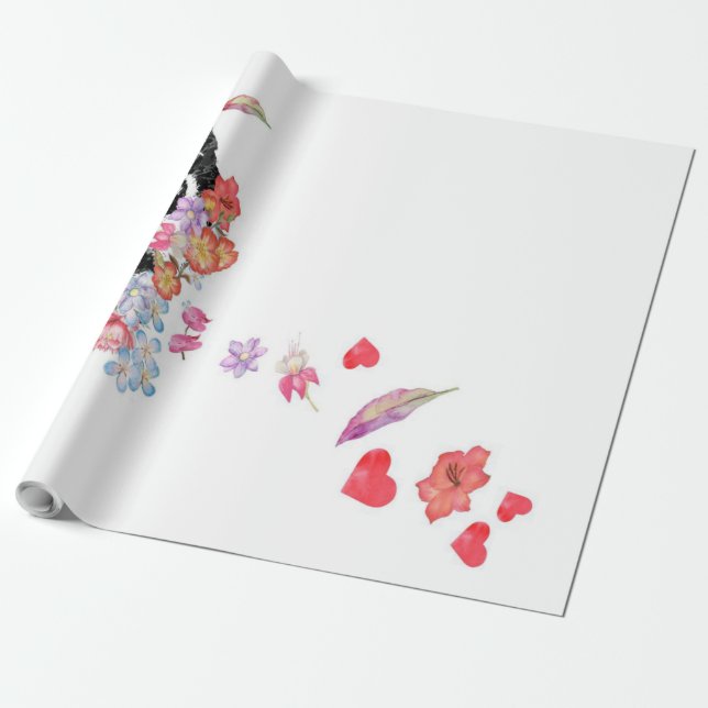 Papel De Presente Flores de exaustão de tubérculos para pintura por  (Desenrolado)