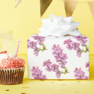 Papel de Presente - Flores de Lilás
