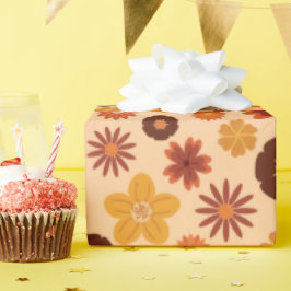 Papel De Presente Flores de outono bonitas Presentes de outono