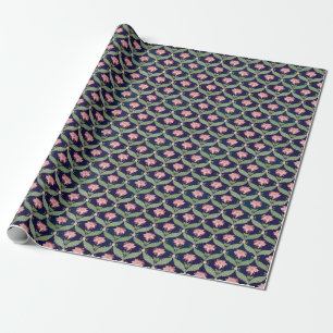 Papel De Presente Flores Fantásticas: Motifs Indianos Escuros