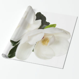 Papel De Presente Flores florais das magnólias brancas da flor da