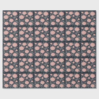 Papel De Presente Flores mágicas com desenho de brilho