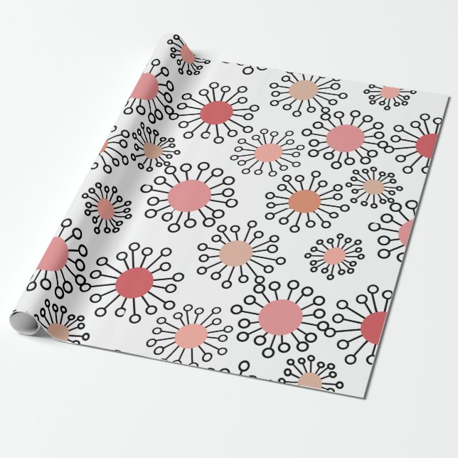 Papel De Presente Flores MCM (Desenrolado)