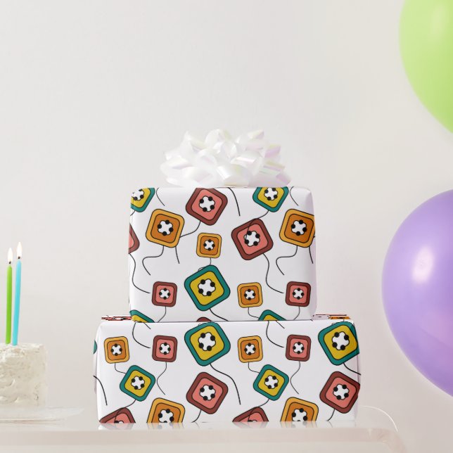 Papel De Presente Flores MCM (Presentes para festas)