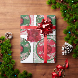 Papel De Presente Flores para o Natal