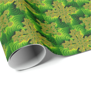 Papel De Presente Flores Retro em 3D, Artdeco