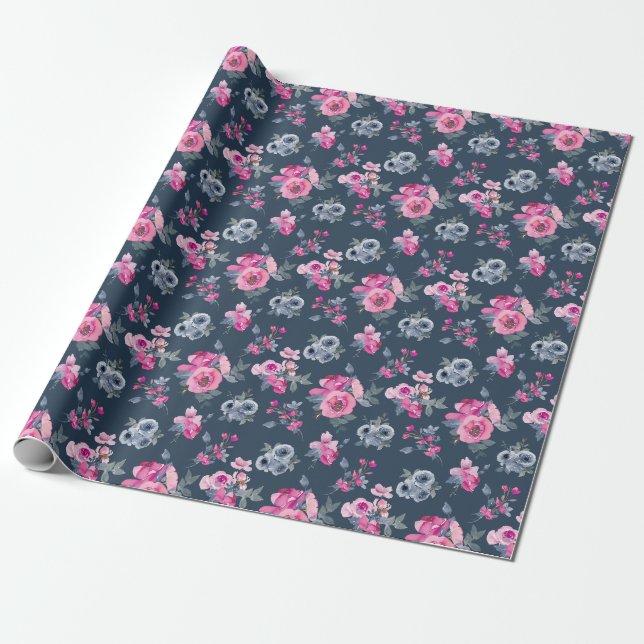 Papel De Presente Flores São A Hieroglifia Dos Anjos (Desenrolado)