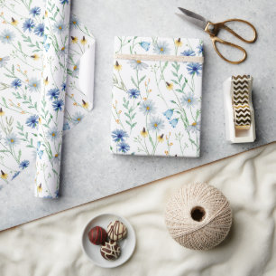 Papel De Presente Flores silvestres