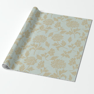 Papel De Presente Flores Vintage