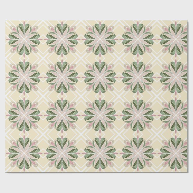 Papel De Presente Florescimento Silenciado (Aberto)