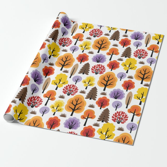 Papel De Presente Floresta (Desenrolado)