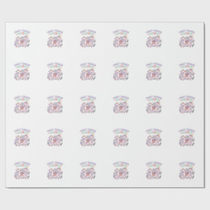Papel De Presente Floresta de Unicórnio Forrageador Unicórnio Design
