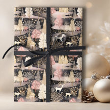 Floresta de Veados Neves e Negra Elegante