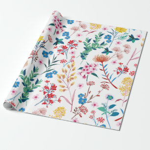 Papel De Presente Floresta Elegante do Jardim de Sangue em desenhar 