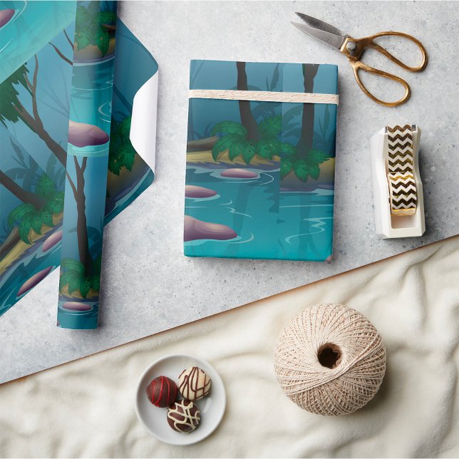 Papel De Presente Floresta Escura (Criador carregado)