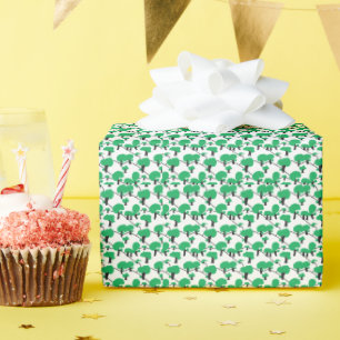 Papel De Presente Floresta Hilly paisagem mínima