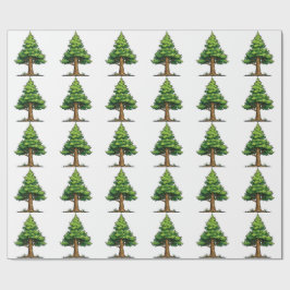 Papel De Presente Floresta perene