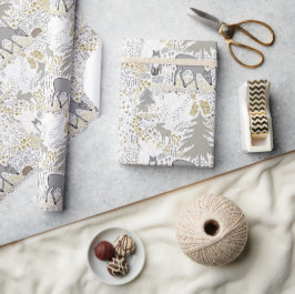 Papel De Presente Florestas De inverno