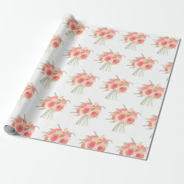 Papel De Presente Florestas de pénia pastel Casamento de castanha